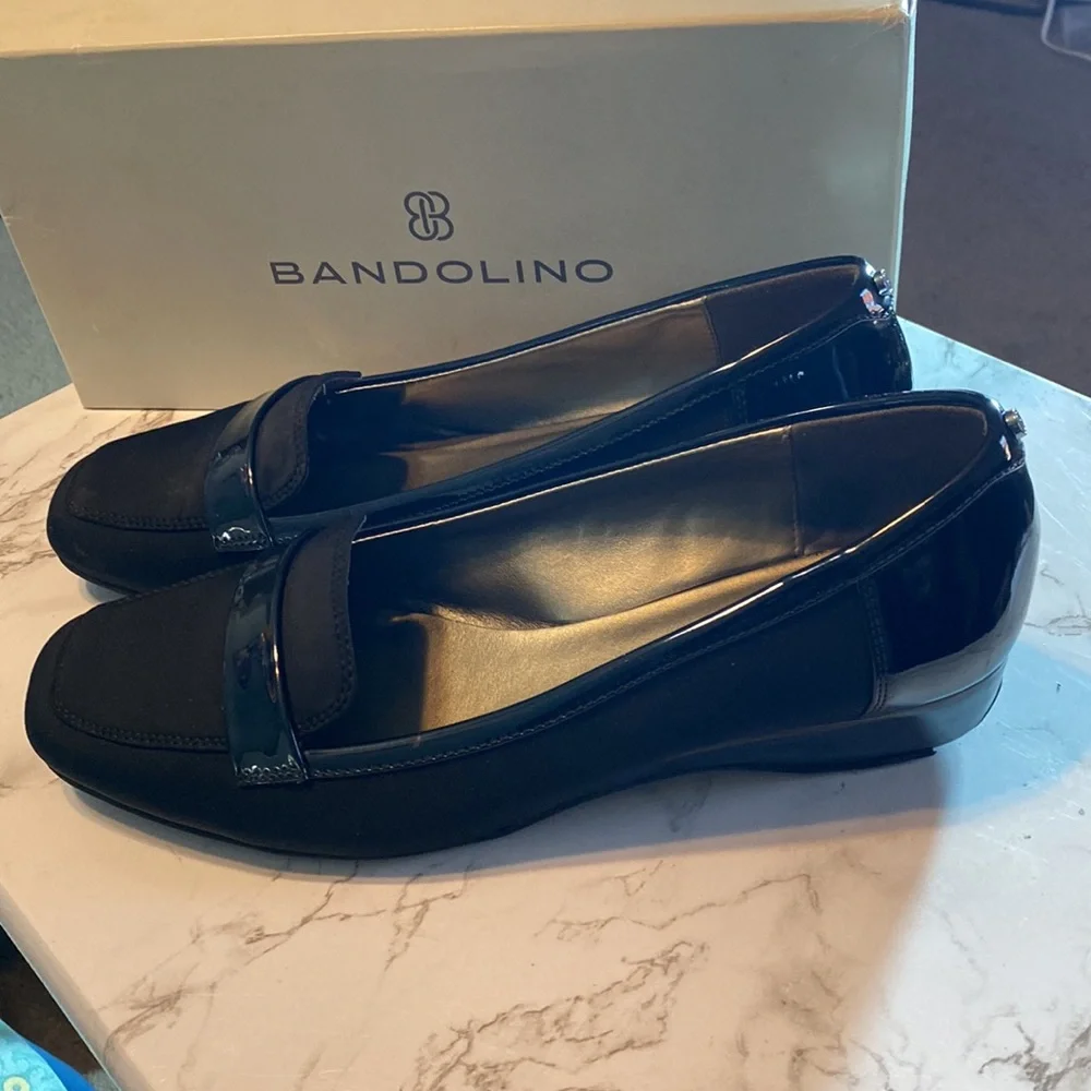 Bandolino B-Flexible Women's Latera Black Slip-on Loafers Size 9.5 M